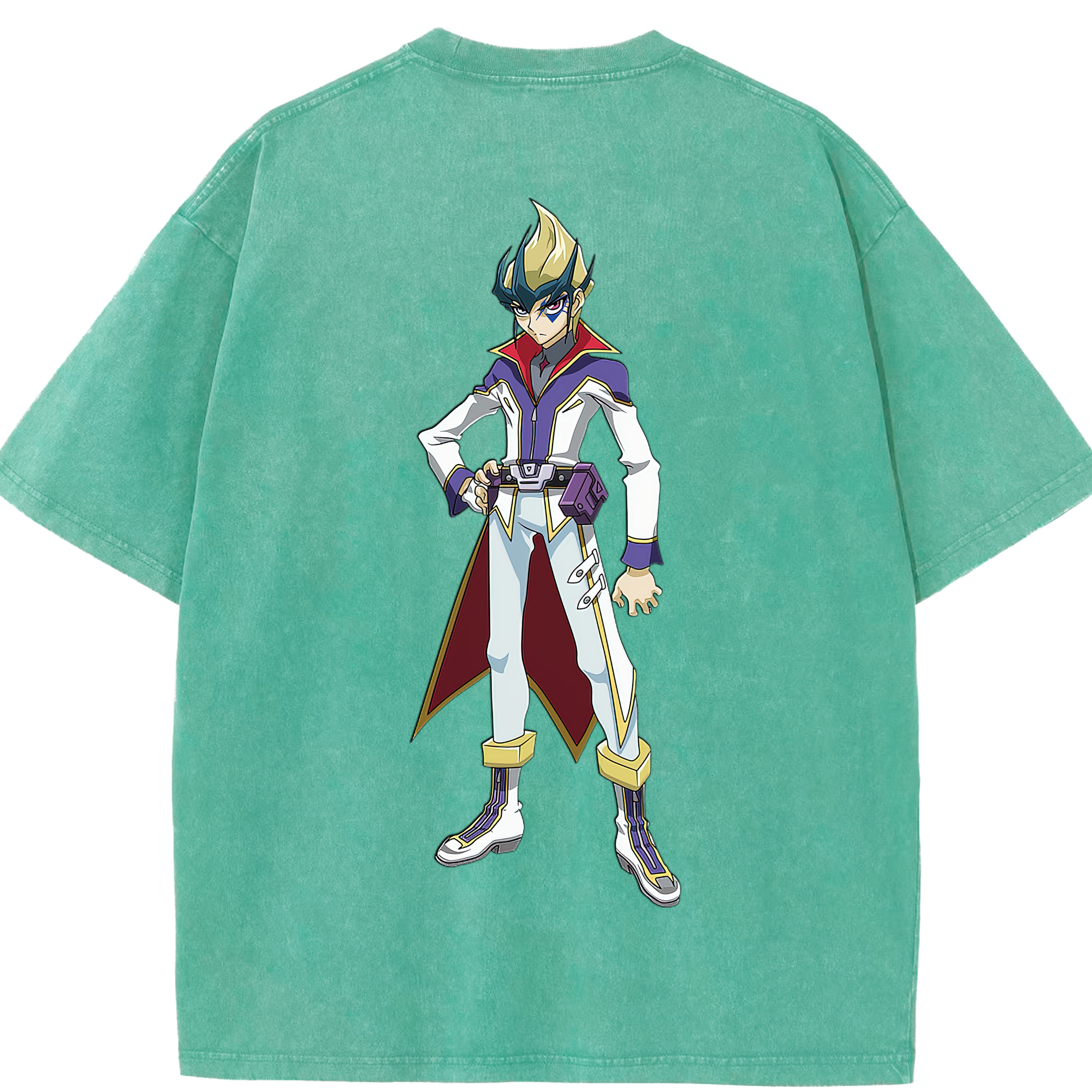 （画像用） 遊☆戯☆王 Yu-Gi-Oh! 綿100% ヴィンテージ風 半袖Tシャツ（背面プリント）